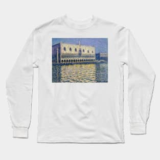 The Doges Palace by Claude Monet Long Sleeve T-Shirt